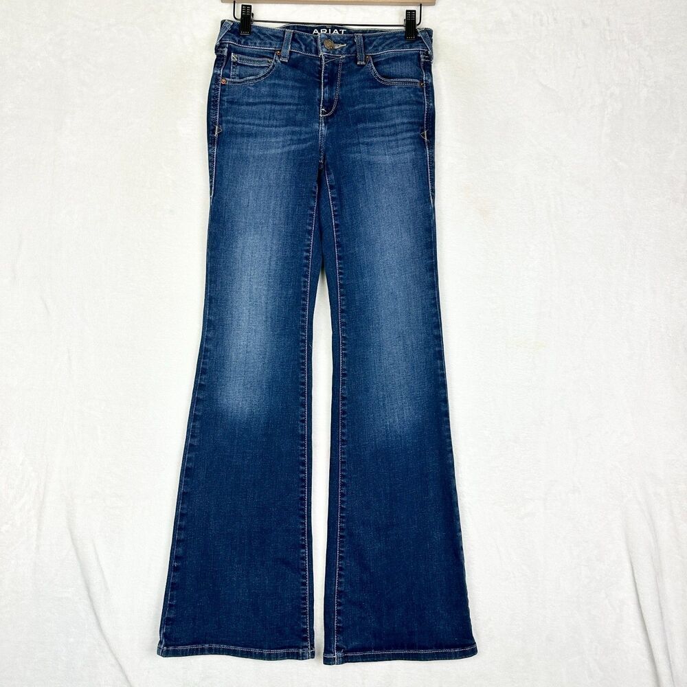 Ariat Women's Ultra Stretch Perfect Rise Katie Flare Jean Size 26 Western Rodeo